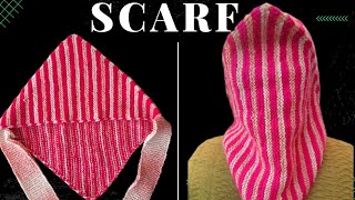 Bachi Hui oon se scarf kaise banaye | full tutorial | @rekhaknittingzone