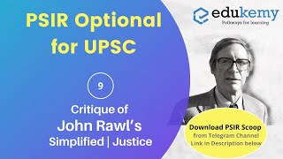 Critique of John Rawl’s Simplified | Justice - Part-2 PSIR Optional | Edukemy for UPSC | IAS