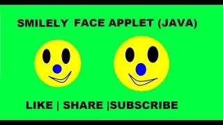 Create a Smiley Face in APPLET ( JAVA ) By #BKTutorial