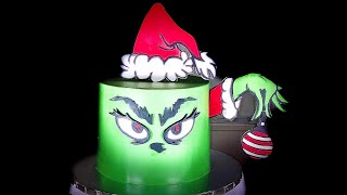 How to make a grinch cake