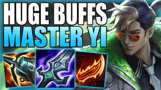 RIOT GAVE MASTER YI JUNGLE SOME HUGE BUFFS THIS PATCH SO NOW HE IS BACK! Gameplay League of Legends