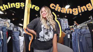 my thrifting videos are going to change this year...(come thrift with me!)