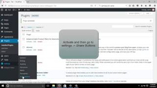 Wordpress : Simple Share Buttons Adder Plugin
