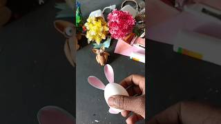 Diy Egg shell Craft/Bunny making from Eggshell/Eggshell Rabbit Diy/#shorts/#trending/#viral