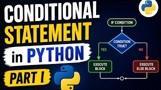 Topic:14 If & Else Statements in Python | Part 1 | Python Conditional Statements
