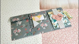 One Sheet Wonder - 12x12 Paper | Tri-Fold Folio with Multi Pockets | TUTORIAL
