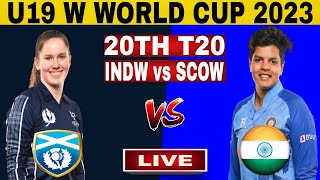 ICC U19 Live : India U19 Women vs Scotland U19 Women Live Scores | IND U19 W vs SCO U19 W Live Score