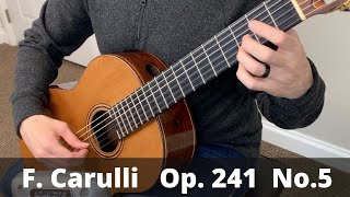 Andantino Op. 241 No. 5 by Ferdinando Carulli (Free tab and sheet music)