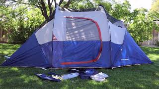 Hiker Garden 10 person tent build timelapse