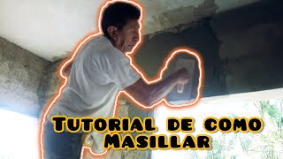 Como poner masilla estucada directo al block fácil y sencillo (hazlo tu mismo)