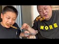 胖龙做饭就是棒！用牛肚牛筋做出来的小撸串，儿子吃到停不下来【胖龙的小生活】