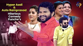 Hyper Aadi & Auto Ramprasad Hilarious Comedy Punches | Rashmi, Poorna, Indraja, Roja | ETV Telugu