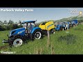 Two New Baler, Making & Selling Grass Bales, Spreading Fertilizer│Purbeck Valley│FS 19│Timelapse#7