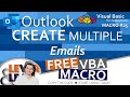 Outlook Create Multiple Emails | VBA Macro #25