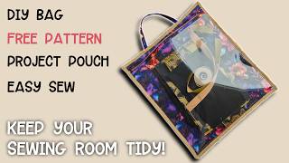 Project Pouch Sewing Tutorial - FREE PATTERN