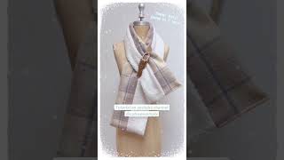 TRAILER | DIY 2-TONE WINTER SCARF EASY SEWING TUTORIAL | BEGINNER LEVEL 1/5 | cutnsewsimply