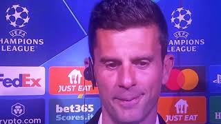 Thiago Motta intervista post-partita Juventus-Stoccarda (0-1)