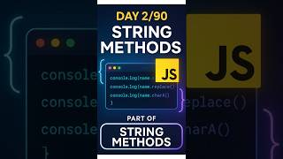🔍 JS String Methods – Day 2/90 (Part 2) | JavaScript 90-Day Challenge Continues! 🚀#shorts #ytshorts