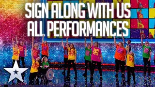 Every Sign Along With Us Performance | All Performances | Britain's Got Talent