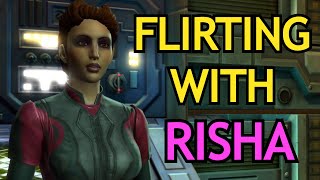 Meeting \u0026 Flirting With Risha Drayen - SWTOR Romance