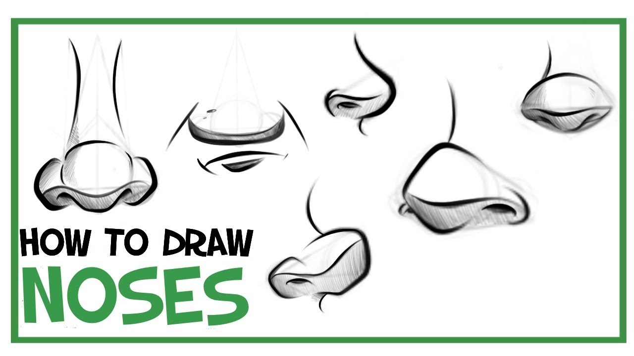 How To Draw A Nose Simple Cartoon