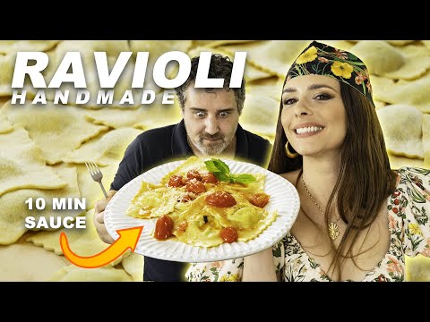 How to make fresh RAVIOLI from scratch LIKE AN ITALIAN!