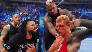 WWE 15 May 2024 The Bloodline Brutally Attacks Cody Rhodes Blood WWE SmackDown Highlights 2024