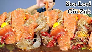 กินตำแซลมอนกุ้งสดเผ็ดๆ‼️แซลมอนหวานนุ่มละมุนลิ้น กุ้งสดเด้งๆมะระขี้นกกรอบๆชะอมแซ่บๆจ้า