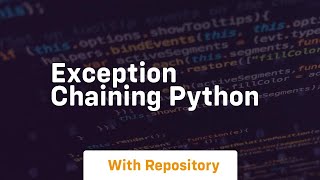 exception chaining python