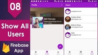 Firebase Social Media App - 08 Show Registered Users