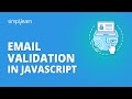 Email Validation In JavaScript | JavaScript Email Validation Tutorial For Beginners | Simplilearn