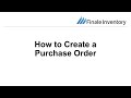 How to Create a Purchase Order