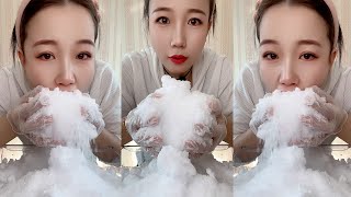 QIAN EATING ICE / MUKBANG ICE / 吃冰😈小达人😈燕子 #mukbang #asmrsounds