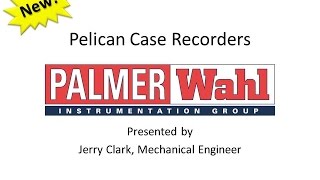 NEW Portable Pelican Case Circular Chart Recorders from Palmer Wahl