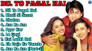 Dil To Pagal Hai Movie All Songs||Shahrukh Khan & Madhuri dixit & Karishma Kapoor Long Time Songs HD
