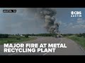 Major fire breaks out at metal recycling plant in NE Austin