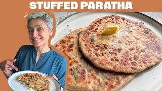 MY FAVOURITE PARATHA EVER - Fenugreek potato stuffed bread - Methi alu paratha!