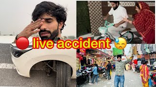 car का हुआ ख़तरनाक accident😰 himanshi को नहीं पता कुछ भी😓 #himmihunny