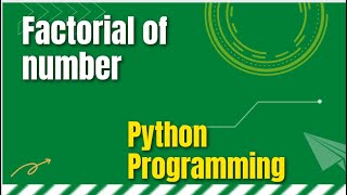Factorial of number using Iteration method in Python #python