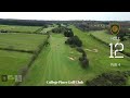 college pines golf club drone video of each hole