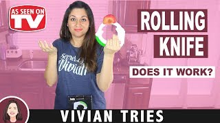 BOLO ROLLING KNIFE REVIEW | TESTING AS SEEN ON TV PRODUCTS | VIVIAN TRIES (GIVEA