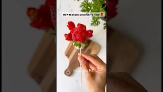 How to make strawberry Roses 🌹 #fruitcutting #fruitcarving #fruitplatters #tutorial #fruitdesign