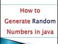 How to generate random number in java & android