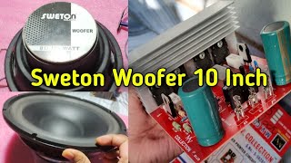 Sewton 10 inch 120 watt woofer vs Mv collection 300 watt mono amplifier Sound test |Dj Tusar Audio