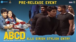 Allu Sirish Stylish Entry | #ABCD Movie Pre Release Event | Allu Sirish | Rukshar Dhillon