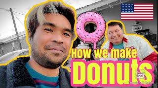 how to make donuts easy #สอนทำโดนัท