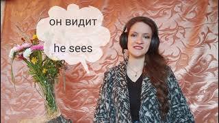 Learn Russian verb ВИДЕТЬ - conjugation + how to form Past / Present tense in Russian language