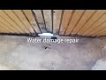 water damage repair of mobile home wall and window