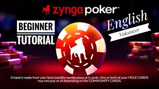Poker for Beginner // English Voiceover // Zynga Poker 2020