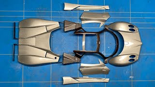 Building the Aoshima 1/24 Pagani Zonda C12 Part 1